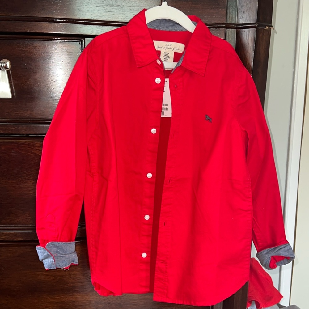 Boys button down shirt size 8